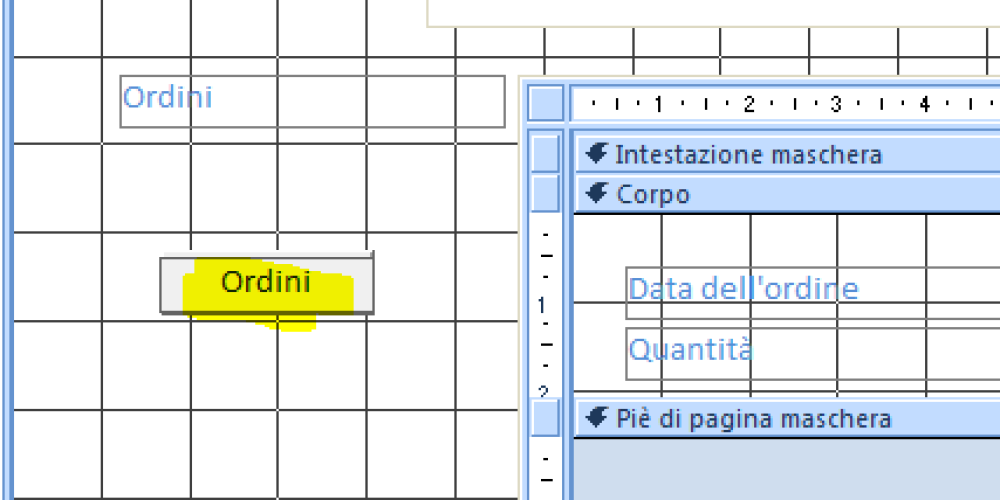 Importazione dati da Excel e maschera con pulsante di comando